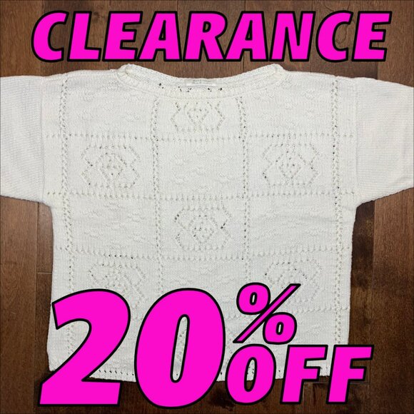 Unique! Handmade Crochet Short Sleeve Shirt Size Small - Picture 1 of 7